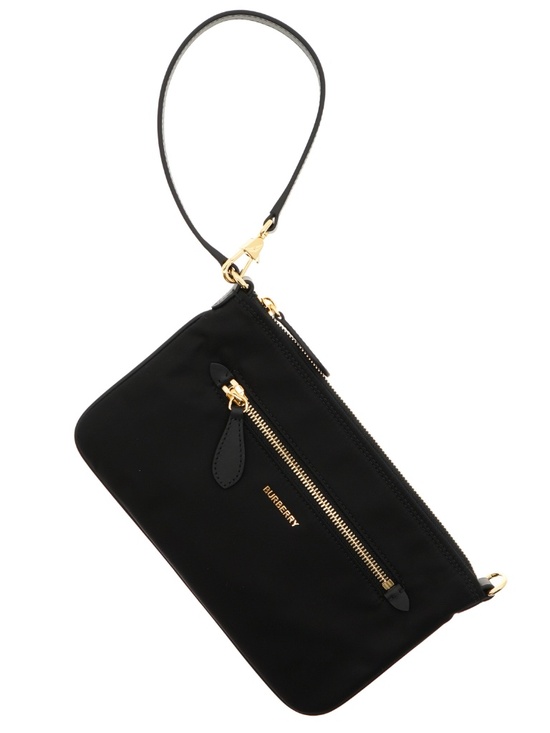 Burberry Handbags - Burberry Pouch Handbag Black Nylon New